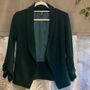 Lock & Love Blazer 3/4 Sleeve Emerald Green Small